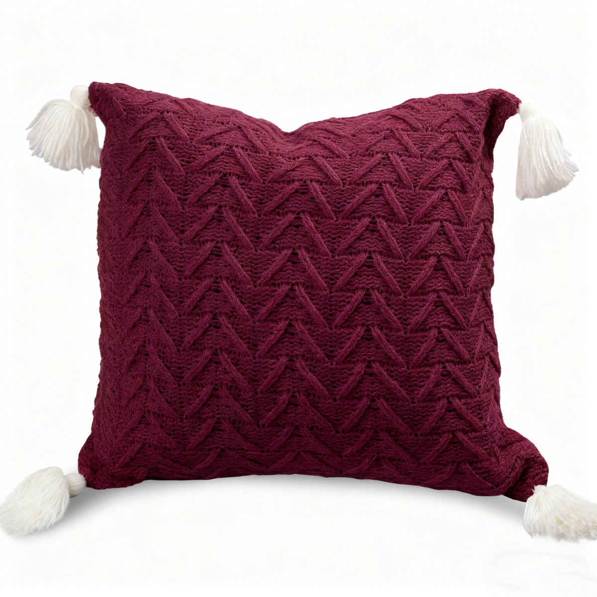 Bohemian Tassels Knitted Cushion