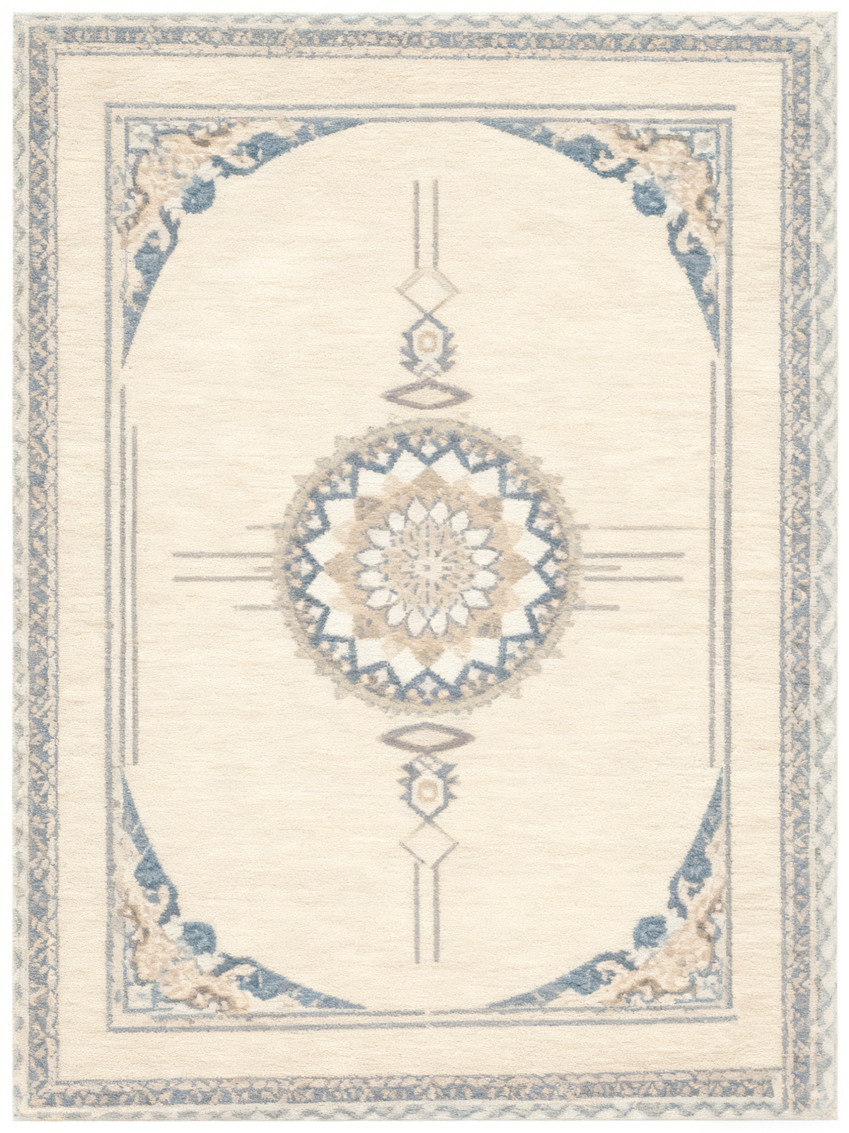 Vintage Oriental Medallion Area Rug