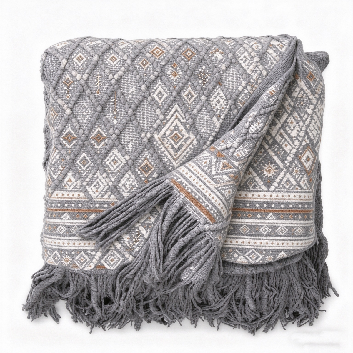 Cozy Diamond Pattern Throw Blanket