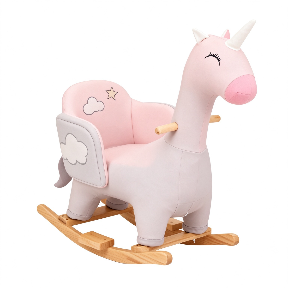 Pink Unicorn Kids Rocking Horse