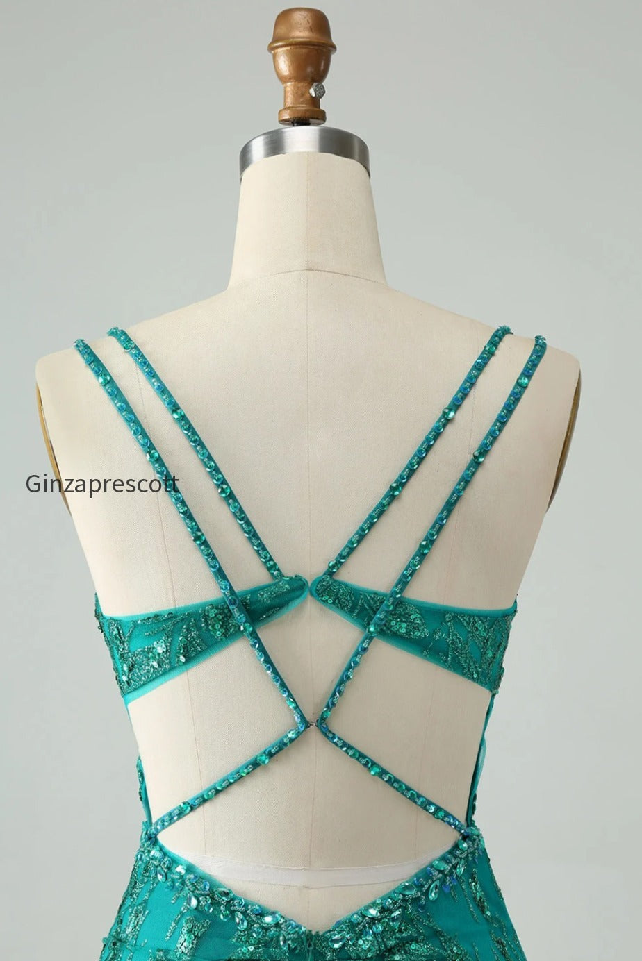 sparkly-dark-green-bodycon-corset-short-homecoming-dress-with-sequins