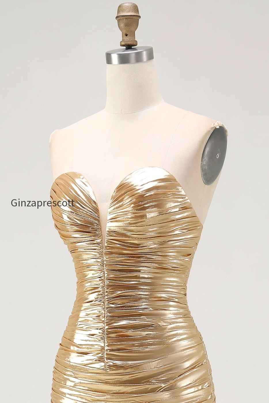sparkly-gold-sweetheart-metallic-ruched-high-low-cocktail-dress