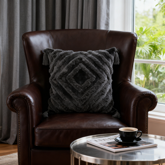 Plush Faux Fur Cushion