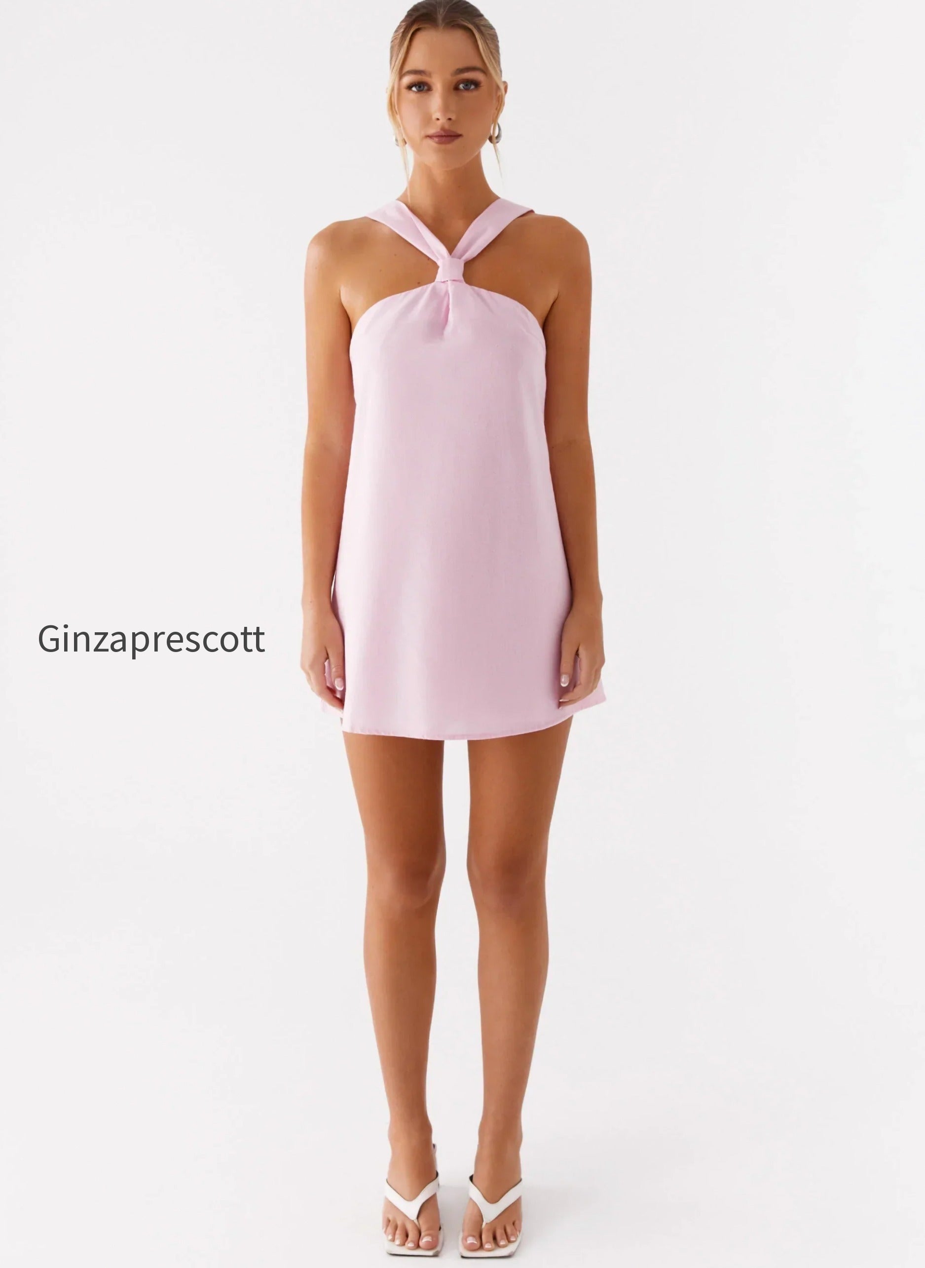 keira-linen-mini-dress-pink