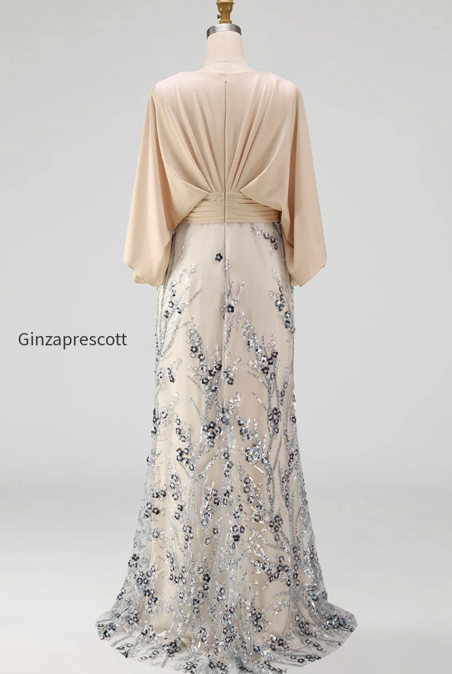 floral-mermaid-sparkly-champagne-beaded-long-mother-of-the-bride-dress-with-pockets