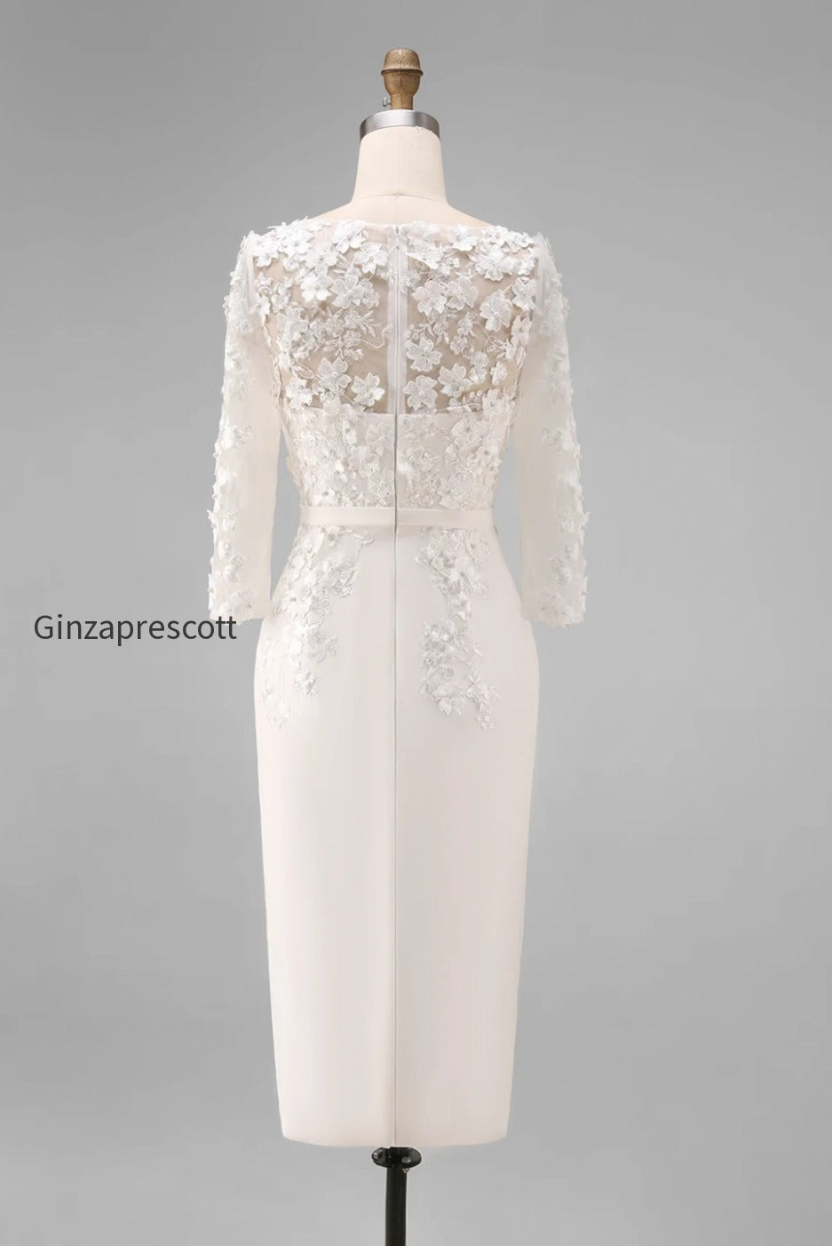 dusty-rose-bodycon-floral-midi-mother-of-the-bride-dress-with-sleeves