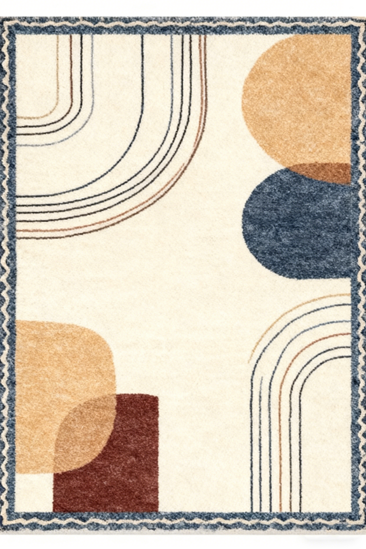 Geometric Cream Vintage Carpet