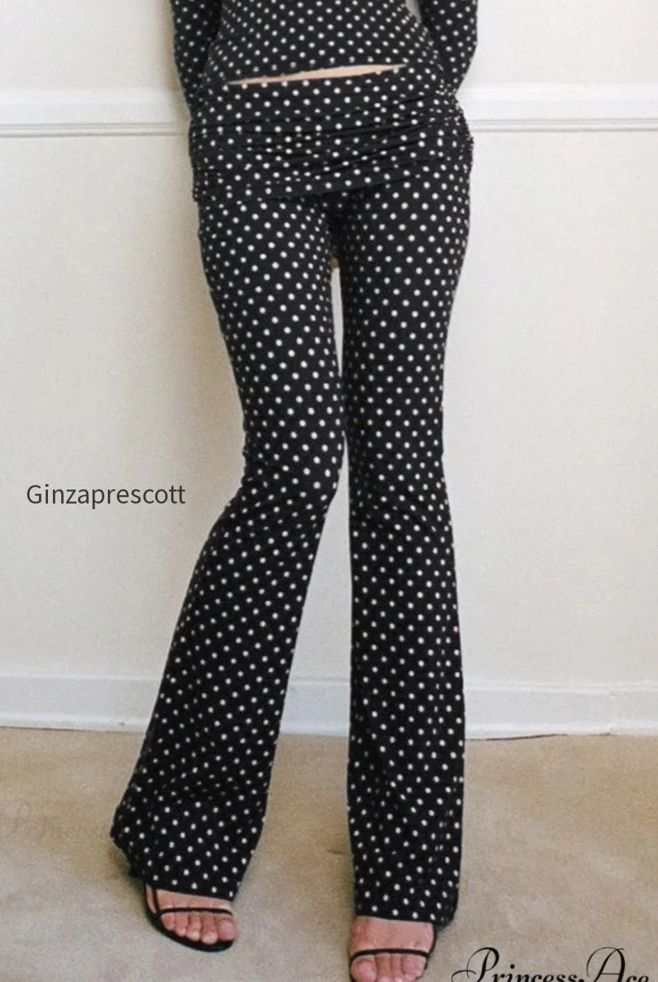 polka-dot-vintage-off-shoulder-long-sleeve-flare-two-piece-set