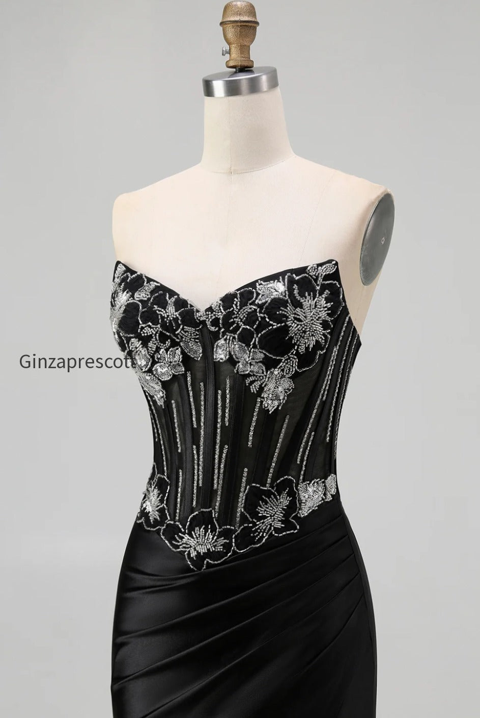 sparkly-black-corset-mermaid-beaded-long-prom-dress-with-slit