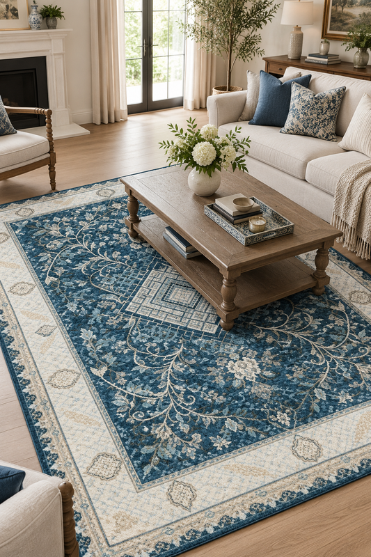 Blue Vintage Carpet