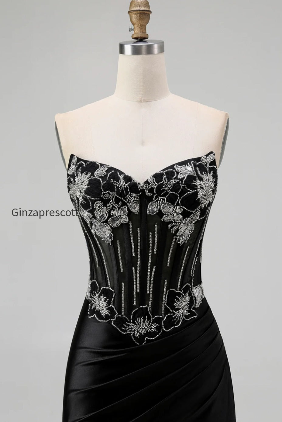 sparkly-black-corset-mermaid-beaded-long-prom-dress-with-slit
