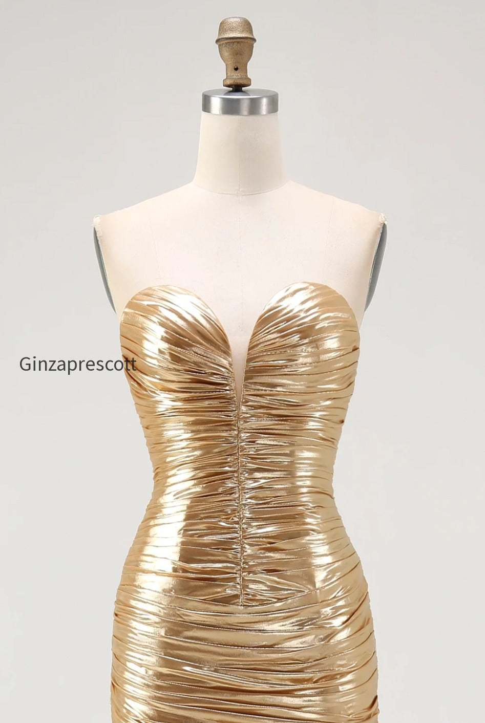 sparkly-gold-sweetheart-metallic-ruched-high-low-cocktail-dress