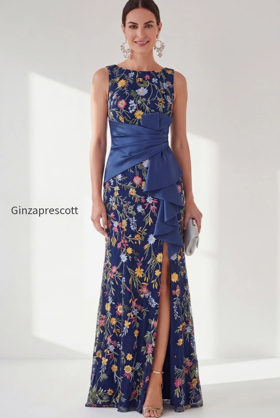 navy-ruched-mermaid-floral-long-mother-of-the-bride-dress-with-slit