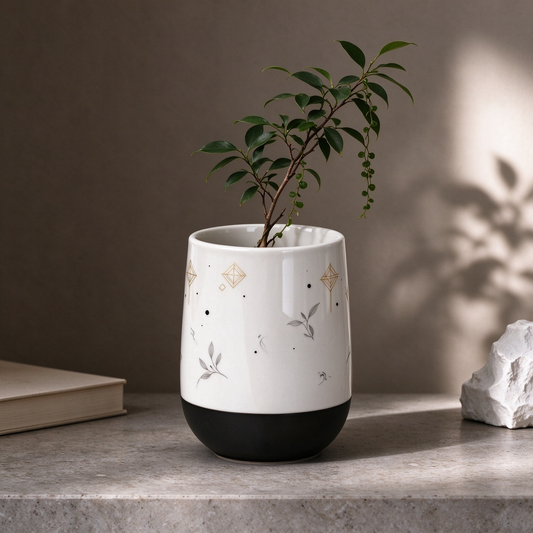 Minimalist Two Tone Deco Vase
