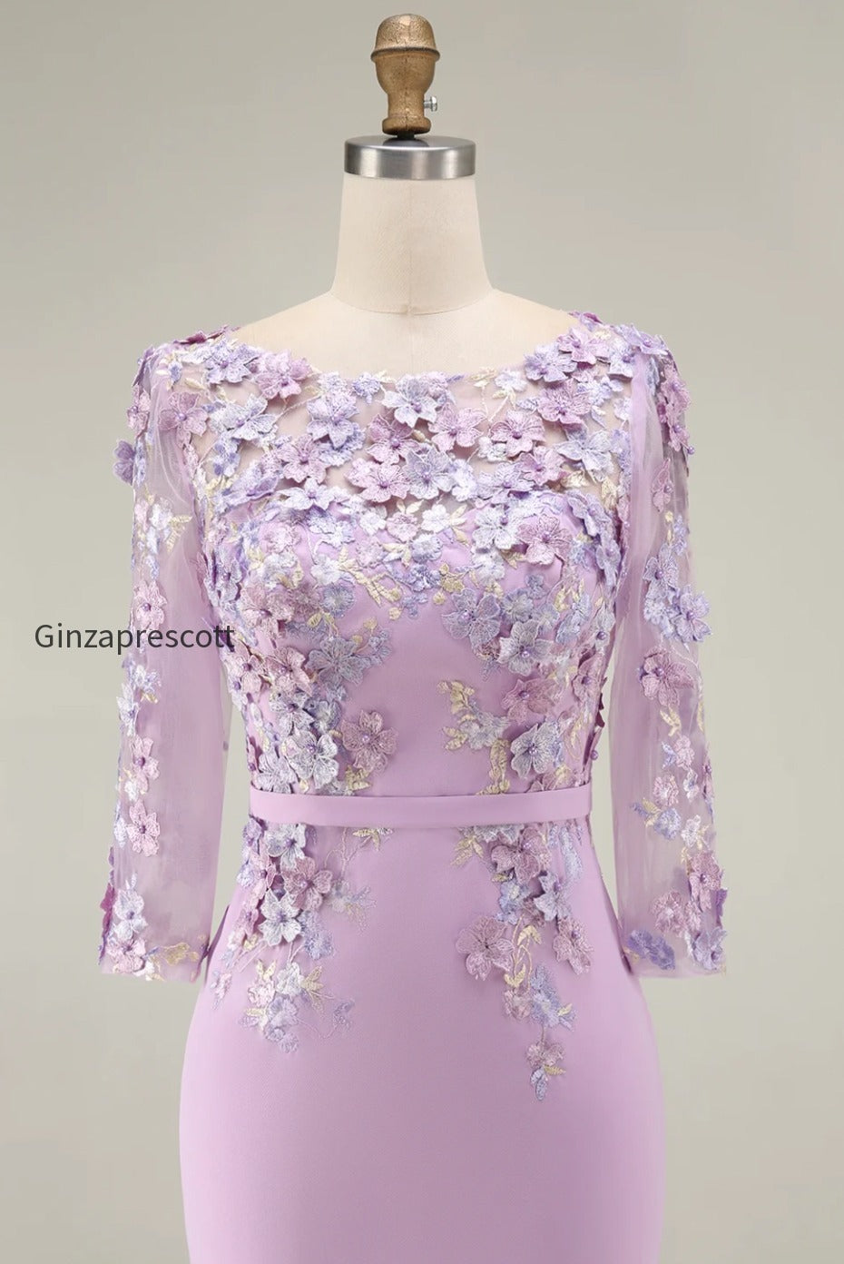 dusty-rose-bodycon-floral-midi-mother-of-the-bride-dress-with-sleeves