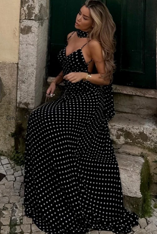 polka-dot-sexy-v-neck-cami-backless-maxi-dress