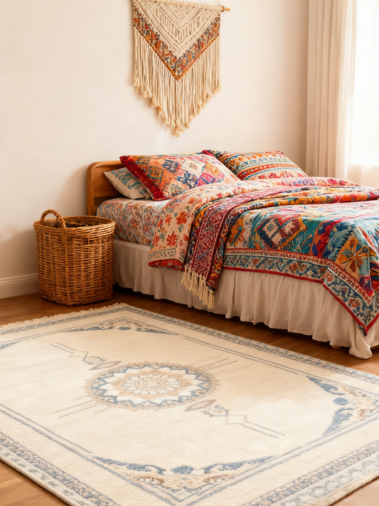 Vintage Oriental Medallion Area Rug