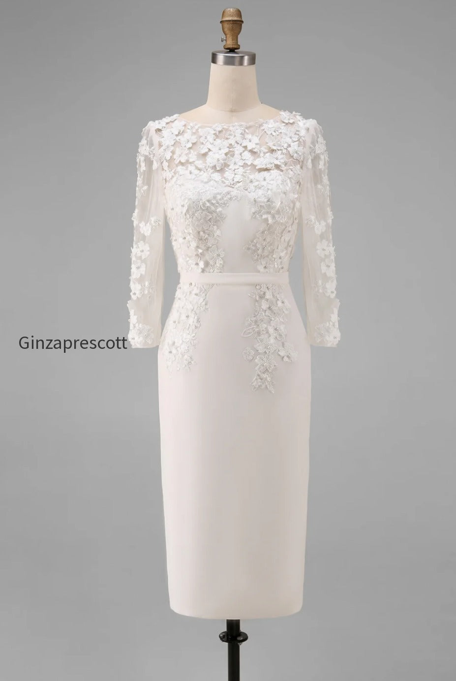 dusty-rose-bodycon-floral-midi-mother-of-the-bride-dress-with-sleeves