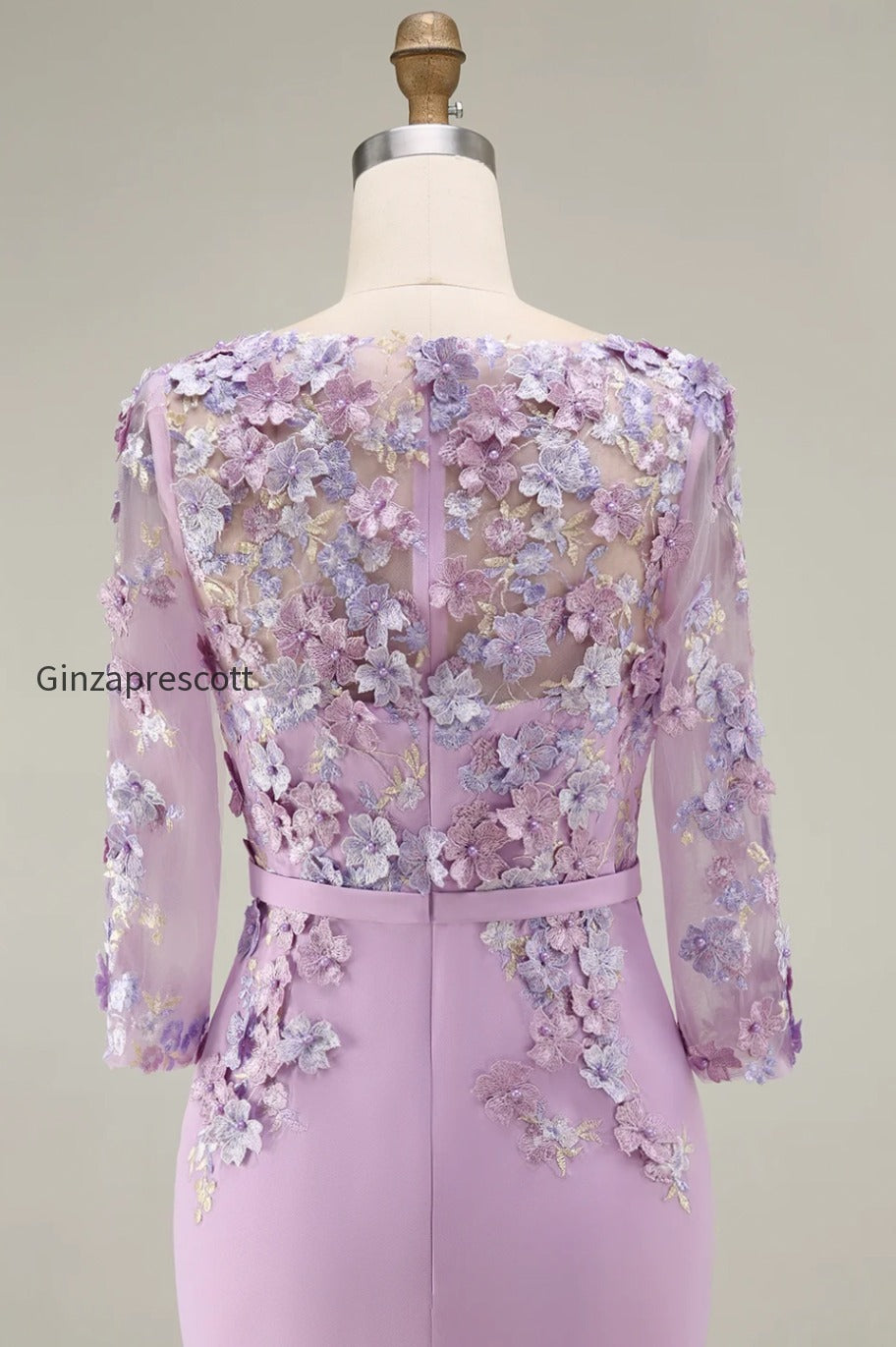 dusty-rose-bodycon-floral-midi-mother-of-the-bride-dress-with-sleeves