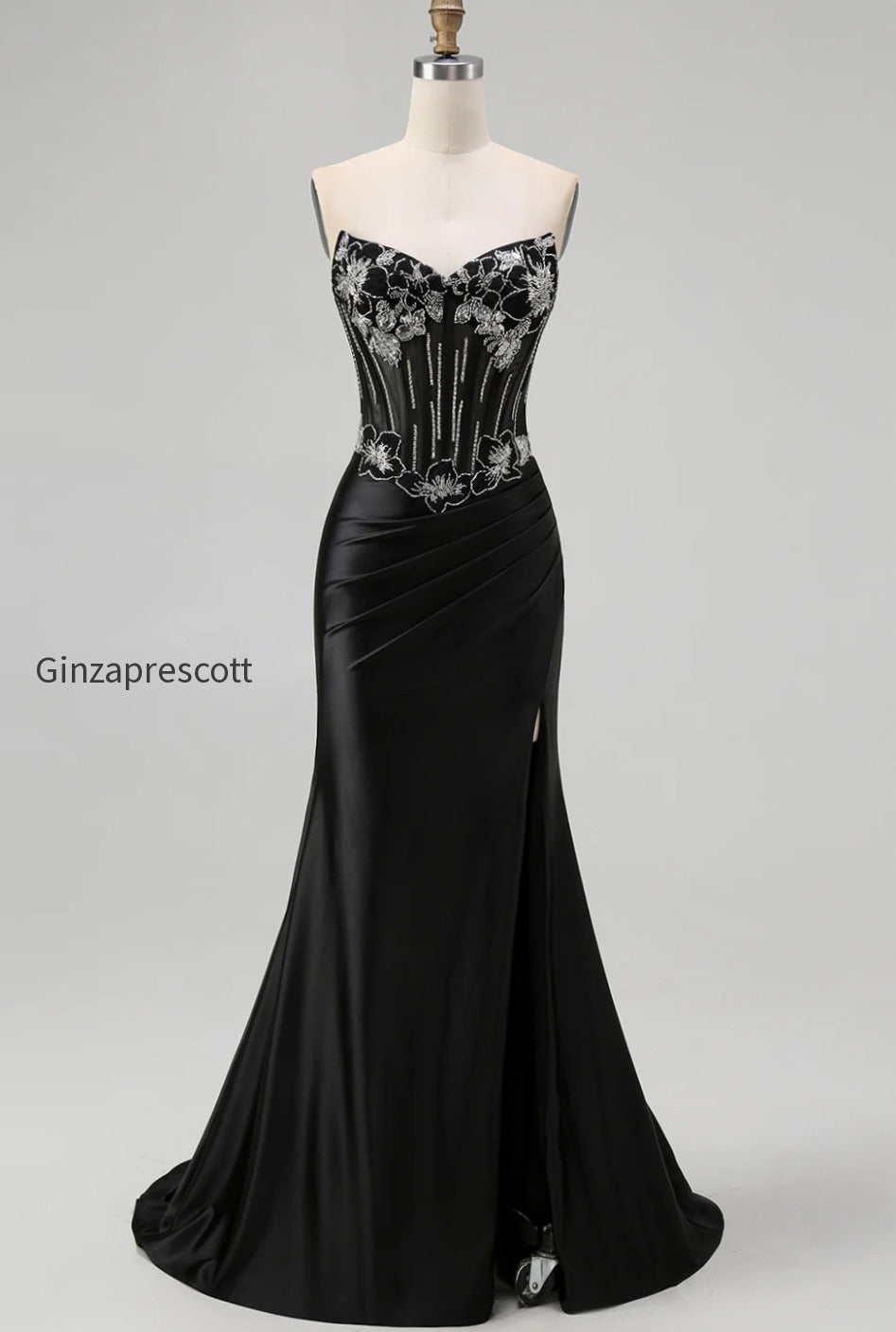sparkly-black-corset-mermaid-beaded-long-prom-dress-with-slit
