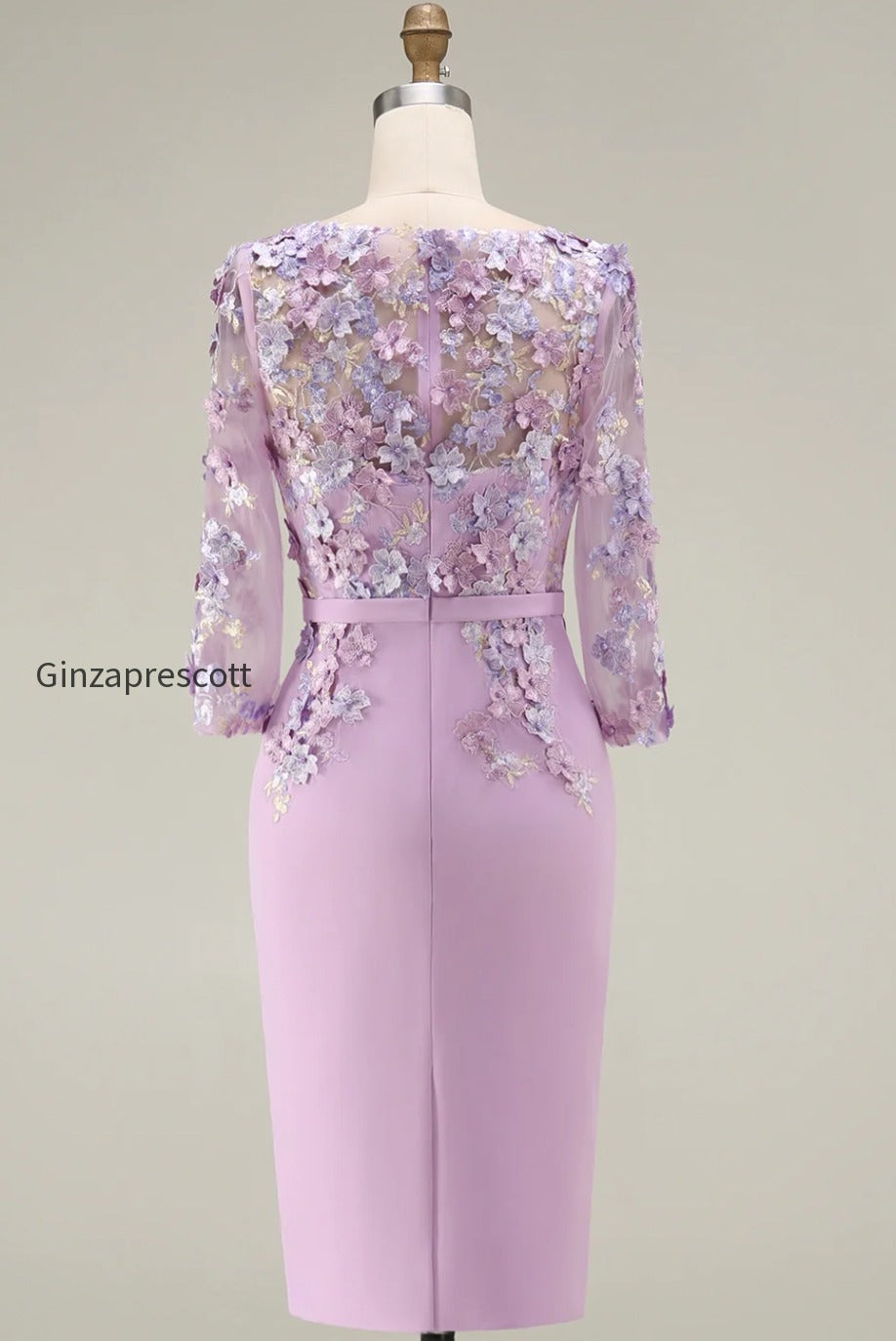 dusty-rose-bodycon-floral-midi-mother-of-the-bride-dress-with-sleeves