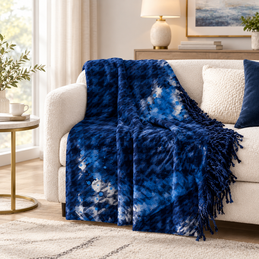 Timeless Houndstooth Throw Blanket
