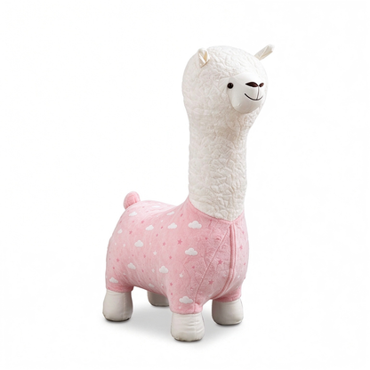 Pink Cloud Star Alpaca Kids Chair