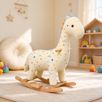 Star & Cloud Dinosaur Rocking Horse