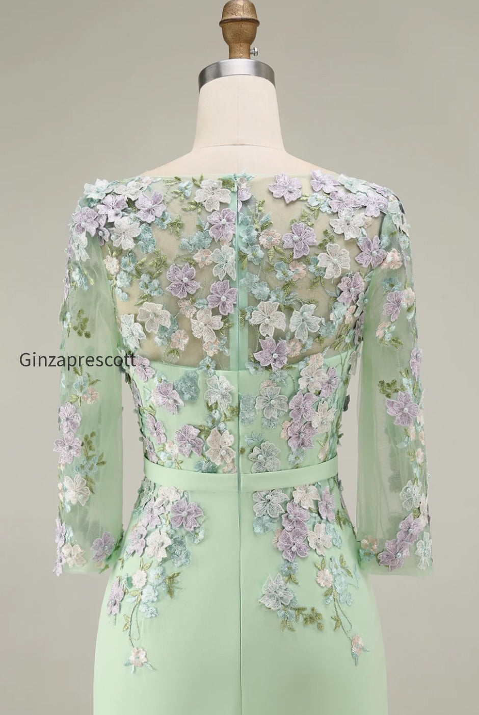dusty-rose-bodycon-floral-midi-mother-of-the-bride-dress-with-sleeves